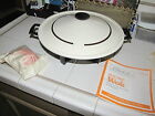571.641400 1000w Sears Vintage Electric Wok 14 Teflon Coated Brown Tan Color Counter Craft