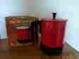 Wnep-4c 15 2306 Valiant Vintage New Electric 4 Cup Hot Pot Travel Dorm Coffee Tea Red Enameled Aluminium