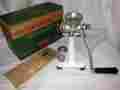 1580 Leader Universal Vtg Table Top Hand Crank Food Chopper W Cutters Prepper Tool