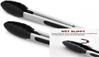 8541967732 2 Pack Black Kitchen Tongs Premium Silicone Bpa Free Non-stick