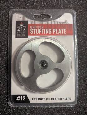 1a-eg112 217 Grilling Company #1a-eg112 #12 Stainless Steel Stuffing Plate Meat Grind