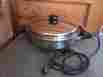 2496 Saladmaster Vintage Electric Fry Pan With Vapo Lid Works