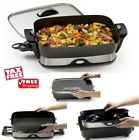 25162 Large Non Stick Electric Skillet Prs Foldable Grill 689237725162