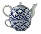 2tptcr6p Sii Porcelain Blue And White Tea For One Teapot Teacup