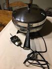 310-312b Farberware Vintage Electric Skillet Fry Pan Cover Stainless