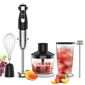 800w 5-in-1 Immersion Hand Blender Healthomse Powerful 12-speed Stainless