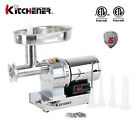 52020806 Kitchener Commercial Grade Electric Stainless Steel Meat Grinder Hp