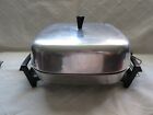 587.854700 Sears And Roebuck Vintage Stainless Steel Square Electric Fry Pan