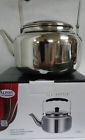 6437002 34308 Alpine Cuisine Stainless Steel Tea Pot Elegant Exterior