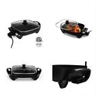 6940981540956 Caynel Professional Aluminum Electric Skillet With Glass
