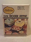 7-153 Sunbeam Vintage New One Crocker Frypan In Box Harvest Gold