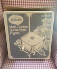 7-250 Sunbeam Vintage Electric Skillet Frypan Buffet Pan Nib
