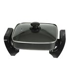 725791761229 Unbrand Heavy Duty Electric Skillet Premium Aluminum With 725791761045