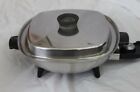 7465 West Bend Stainless Steel Electric Skillet Fry Pan Lid