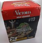 7707231530056 Victoria Meat Grinder 12 Manual Crank Sausage Stuffer Cast Iron In Box