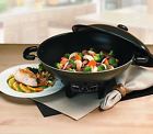784338193329 Unbranded Electric Wok With Lid Nonstick High Domed