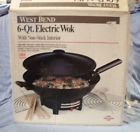 79115 West Bend Vintage Wok Electric Qt Skillet Non Stick Black