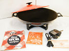 79505 West Bend Vintage Electric Red Wok With Cookbook Model