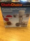 7975000 Chefs Choice Premium Metal Food Grinder Attachment Designed For Kitchenaid