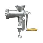 8080 Silver Weston Deluxe Manual Meat Grinder Heavy Duty Number 8 Ergonomic Crank Handle 056818080000