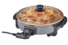 814667022707 Ovente Electric Skillet With Aluminum Body Adjustable