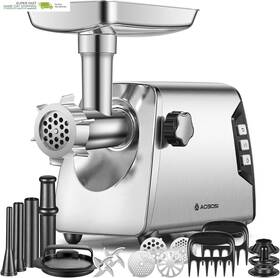 Mgj-180 Aaobosi 3 Speed Meat Grinder Heavy Duty Built-in Storage Box 2 Blades 4 Plates Sausa