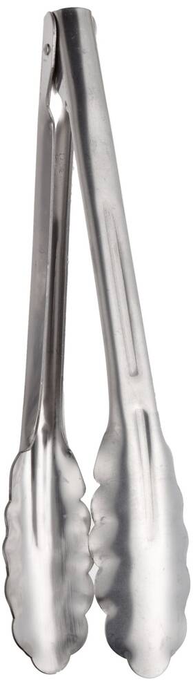 Xht-10 Adcraft 9-1/2 Inch Long Extra Heavy Stainless Steel Utility Tong Silver