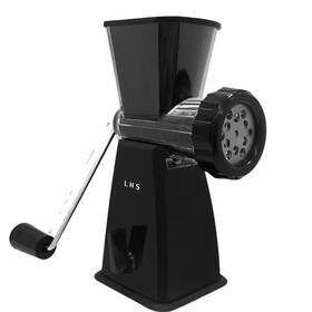 Adrinfly 445032563520 Black Manual Meat Grinder With Stainless Steel Blades Heavy Duty Powerful Suctio