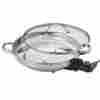 Afp-1600s Aroma New 13 In 304 Stainless Steel Round Fry Pan Electric Skillet Wo