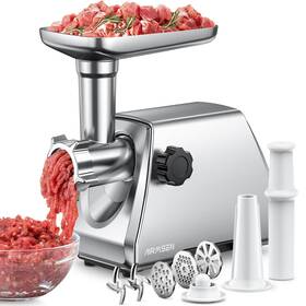 Airmsen 410465220212 Heavy Duty Electric Meat Grinder Professional Stainless Steel Sausage Maker