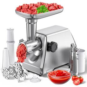 Airmsen 410499135117 Electric Meat Grinder And Tomato Sauce Press Maker With Strainer - Heavy Duty F