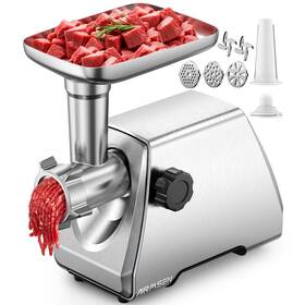 Airmsen R-080 Electric 3 In 1 Meat Grinder 2500w Motor Stainless Steel