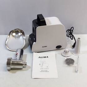 Az-mgc13 Altra White Black Stainless Steel Blades Electric Meat Grinder