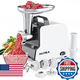 B0f8zwz4qb Altra Life Electric Meat Grinder 2300w Max Heavy Duty Sausage Stuffer With 2 Blades 3 Gr
