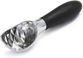 8898 Amco 7.25 Inch Serrated Ice Cream Scooper - Comfortable Grip Handle For Black