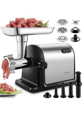 Mg420-a Aobosi Electric Meat Grinder Heavy Duty Steel Mincer With 3 Grinding Plates
