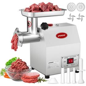 Arinoo 652569038033 Electric Meat Grinder #8 0.5hp Heavy Duty Industrial Stainless Steel Mi