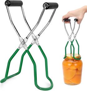 Augx0030 Aughoa Canning Jar Lifter Tongs Mason Stainless Darkgreen