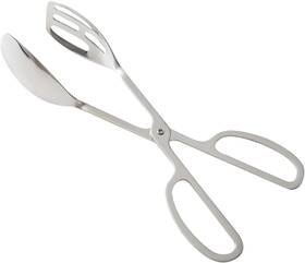 16838000700107 Aumachen Food Tongs Heavy Duty Stainless Steel Kitchen Salad 10 Silver
