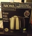 Awk-299sd Aroma Housewares Digital Electric Kettle Silver