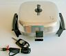 B-3037 Hoover Vintage Electric Fry Pan Skillet Lid Model Submersible Clean
