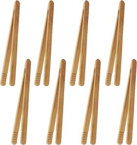 Bh-2105051629 Ballhull 7 Inch Bamboo Kitchen Utensil Tongs Reusable Toast For Zj3134