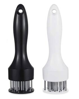 Bamboos Grocery Lokii 743430244728 Meat Tenderizer Tool 1 Pair Black And White 7.48 X 1.89 Inch Black/white