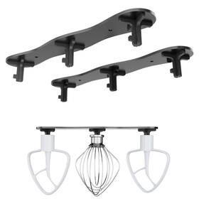 H004-050216 Beautyflier 2 Pcs Stand Mixer Attachment Storage 11 1.9 1.4 In Black