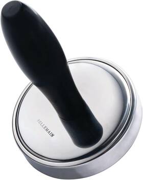 Bellemain 810046311028 Meat Pounder Flattener Easy-grip Tenderizer Silver Black