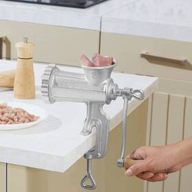 Bentism 840349983301 Manual Meat Grinder Heavy Duty Cast Iron And Steel Table Clamp