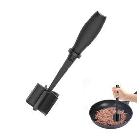 Boan 260126-chuirouqi Meat Masher For Ground Beef Heat Resistant 28cm Black