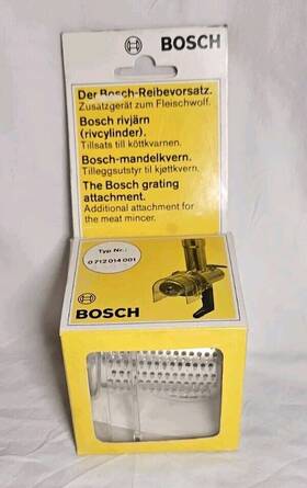 014001 Bosch The Grating Attachment For Meat Mincer Only Typ Nr. 0712