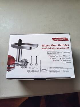 Xoo2fbk05j Boypower Boy Power Mixer Meat Grinder Attachment