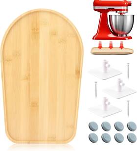 Bmst-1 Brand Houseen Bamboo Mixer Slider For Kitchenaid 4.5-5 Quart Tilt Head Stand Appliance